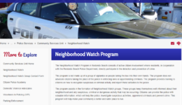Neighborhood Watch Info